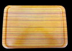 Orange randig bricka retro 45x30