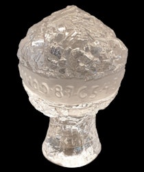 Glaskonst solur i glas 17 cm hög
