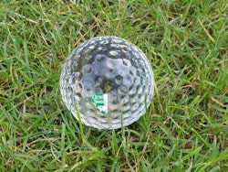 Orrefors golfboll i glas
