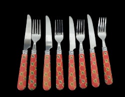 Sommar bestick 4 gafflar, 4 knivar