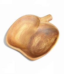 Träskål formad som ett äpple