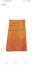 Orange vävd retro duk