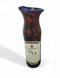 Konstglas karaff av Leif Hauge 1917 signerad
