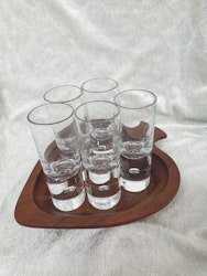 Pippi snapsglas Walter Hickman 5 st