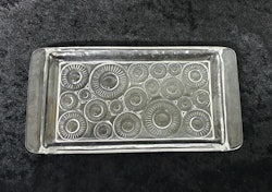 Litet uppläggningsfat i glas DDR