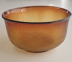Arcoroc France 'Sierra' bärnstensfärgad skål 22cm dia