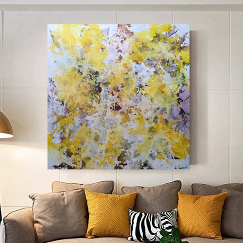 Abstrakt maleri 80x80
