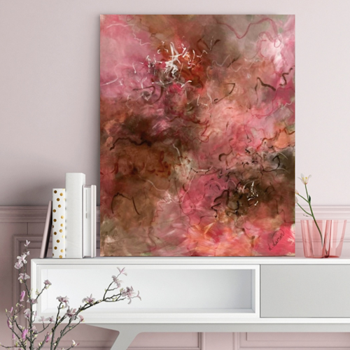 Abstrakt maleri 80x100