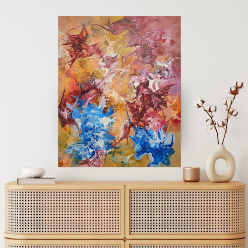 Abstrakt maleri 80x100