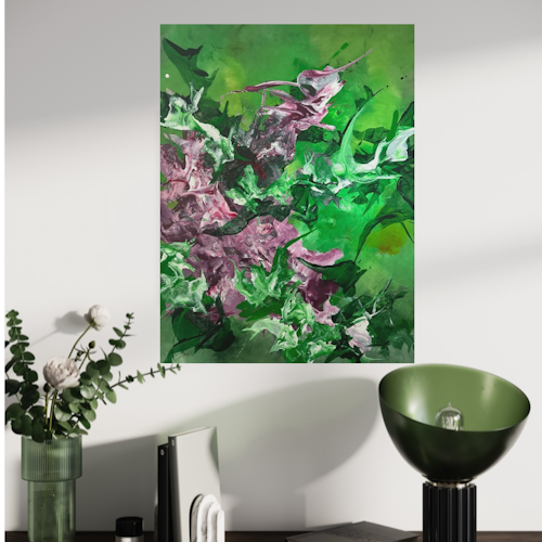 Abstrakt maleri 80x100