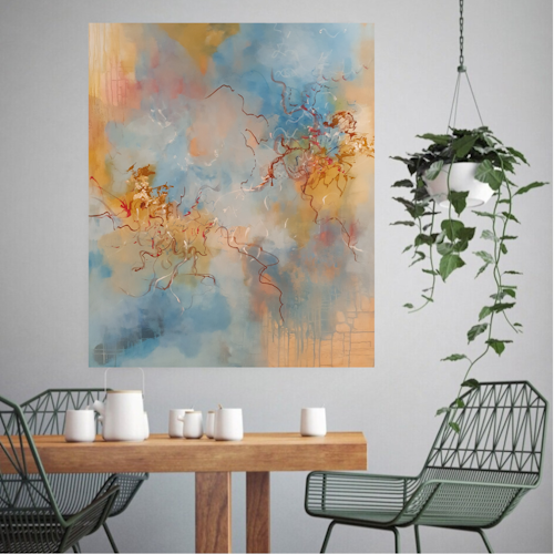Abstrakt maleri 100x120