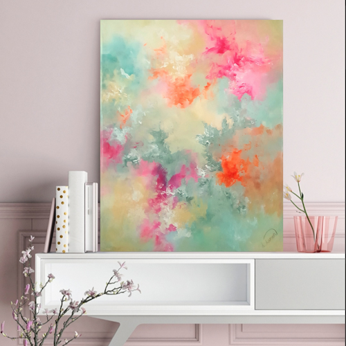 Abstrakt maleri 80x100