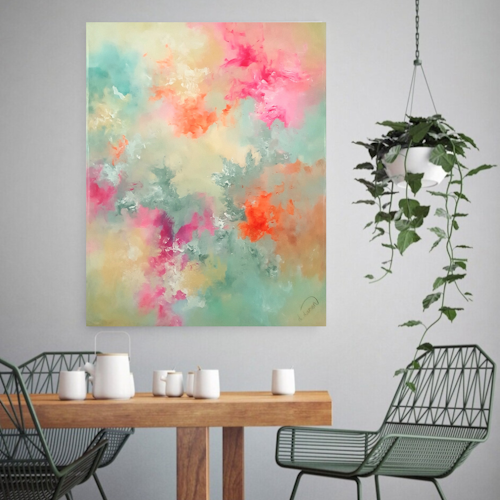 Abstrakt maleri 80x100