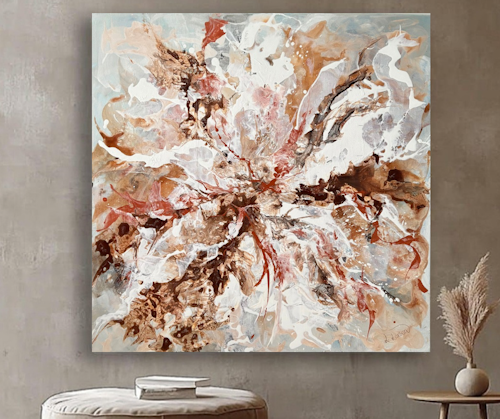 Abstrakt maleri 100x100
