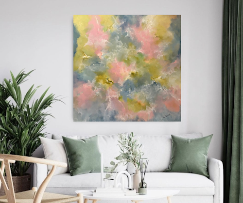 Abstrakt maleri 100x100