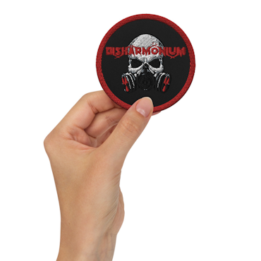 Disharmonium Embroidered patches - Black - Circular ⌀3 in
