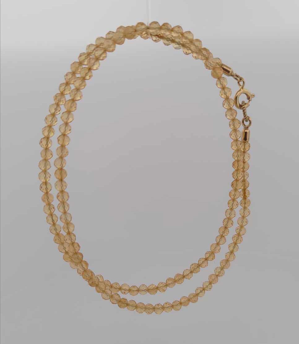Halsband med citriner