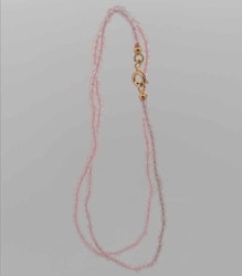 Halsband med rosenkvarts