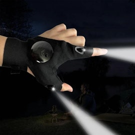 Handskar med ficklampa