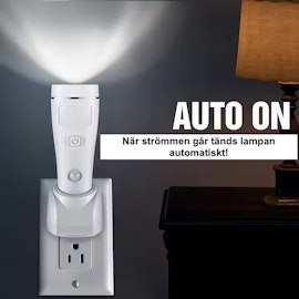 Nödljuslampa och nattlampa laddningsbar