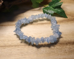 Akvamarin Chips-armband