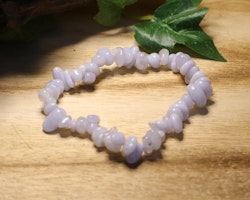 Kalcedon Chips-armband