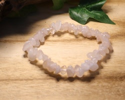 Rosenkvarts Chips-armband