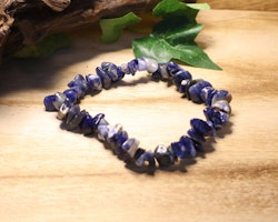 Sodalit Chips-armband