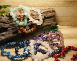 Turmalinkvarts Chips-armband