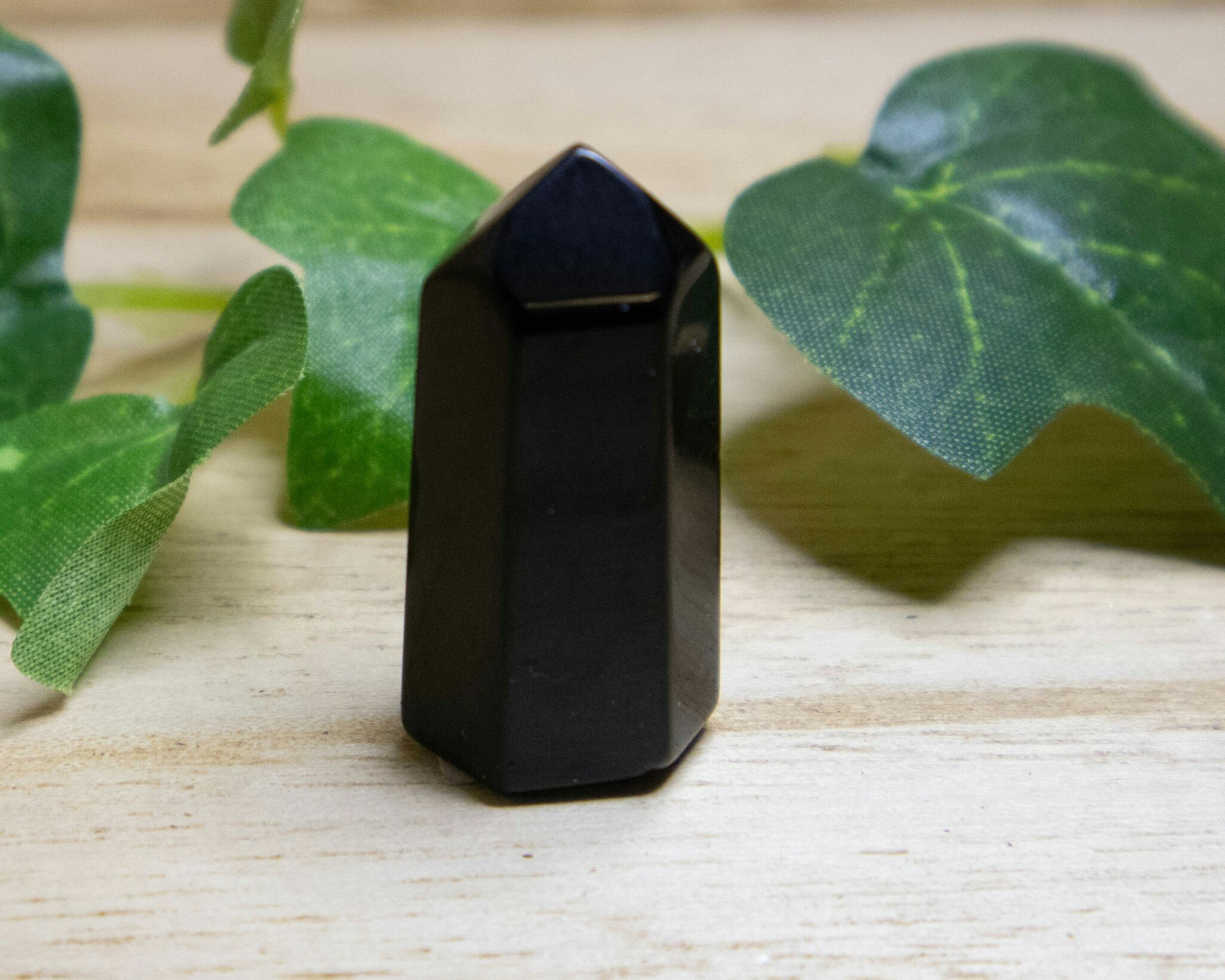 Obsidian svart liten spets