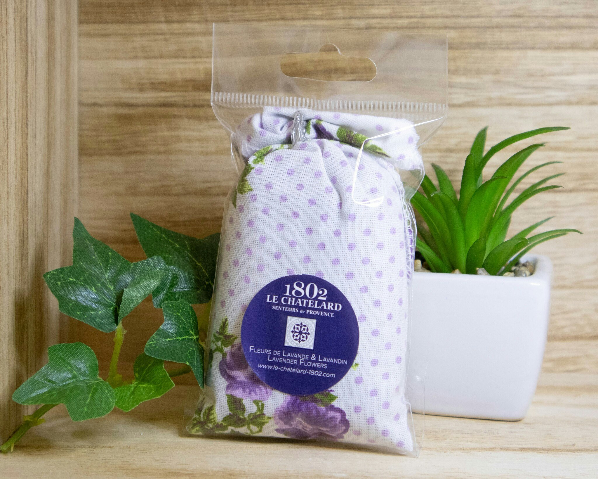 Lavendel i en liten påse