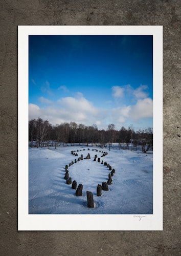 På frusna vatten, fotoprint