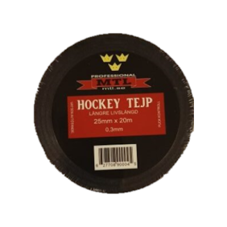 MTL hockeytejp SVART 10-PACK