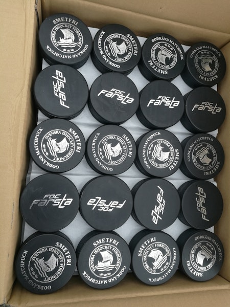 Puckar Classic. Tryck på 1 sida i guld 100-PACK