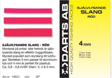 Självlysande Slang Röd Darts