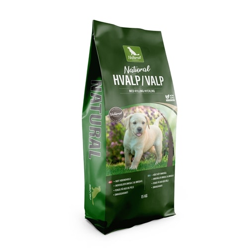 Hundmat Valp Natural 15Kg
