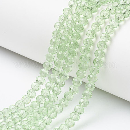 Abacus Pale Green Clear 8x6mm