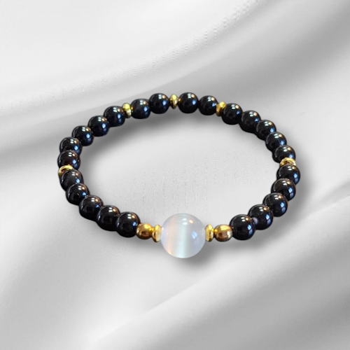 Armband Onyx/Cateye