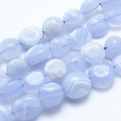 Blue Lace Agat nugget 6-8mm 20st