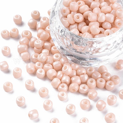 Seed bead Peach puff 4mm 25gram