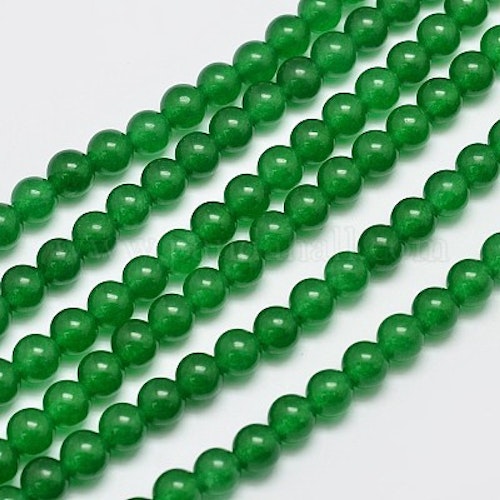 Grön jade Malaysia 6mm
