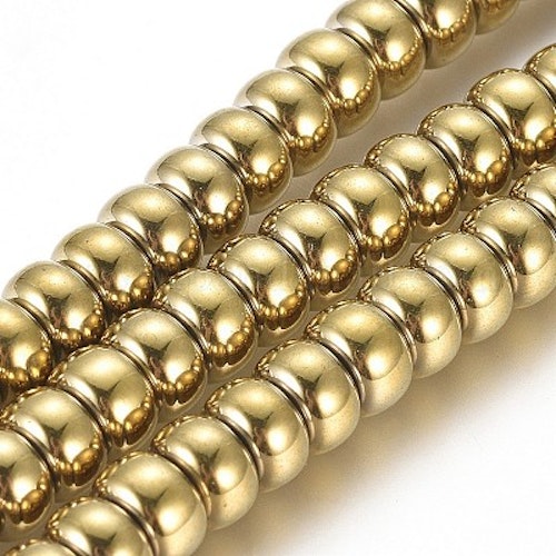 Hematit rondeller 6x3mm 20st