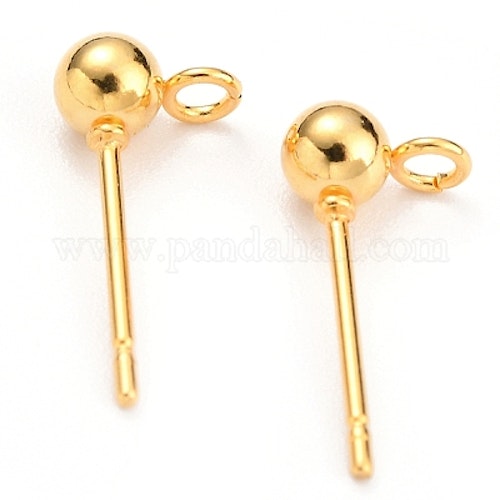 Örstift rostfritt stål 4mm 2-par(4st)