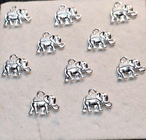 Elefant silver 14mm 10st