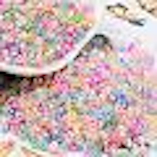 Pastellfärgad seed bead 2,5mm 10gram