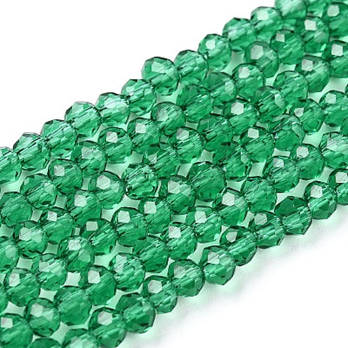 Abacus mörkgrön 6x5mm
