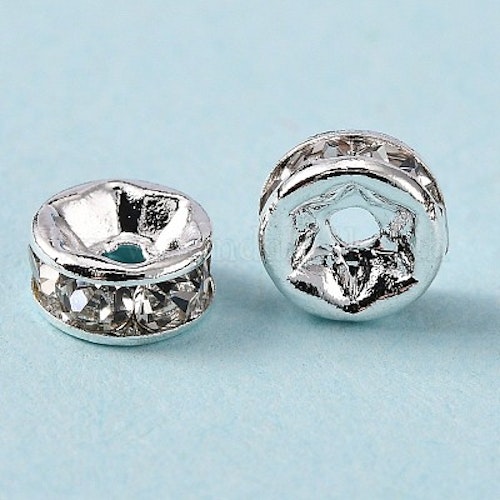 Rosfri strass 6x3mm 10st
