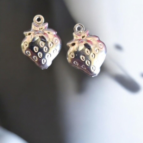 Jordgubbe silver 15mm 1st