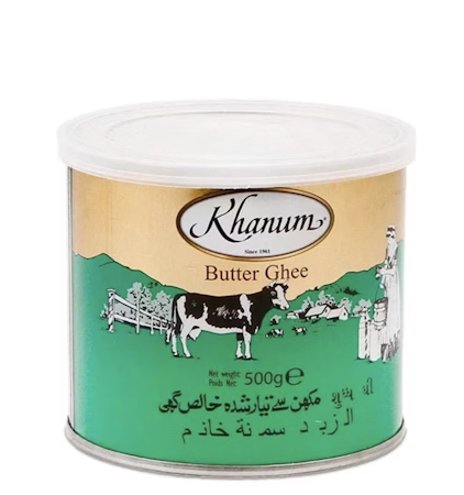 Khanum Butter Ghee 12 X 0,5 kg