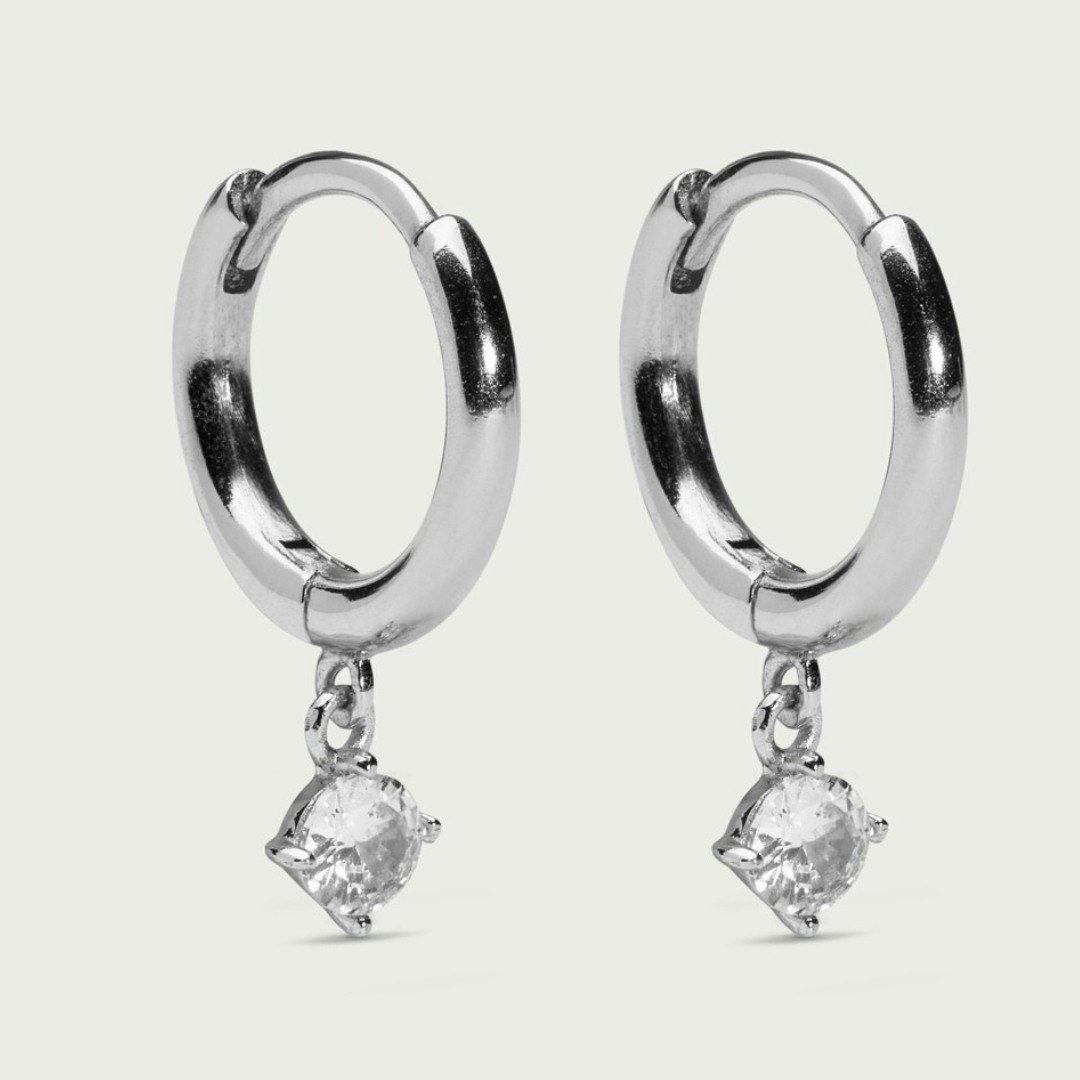 Petite Sparkling hoops øreringer